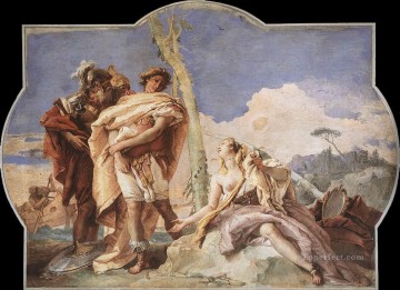 ヴィラ・ヴァルマラーナ リナルド アルミーダを放棄 ジョヴァンニ・バティスタ・ティエポロ Oil Paintings